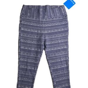 Columbia‎ Womens Blue Textured Print Ruched Cuff Leggings Size XS